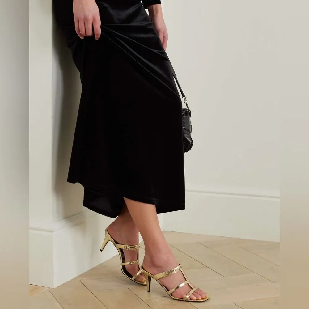 Gucci Divine Horsebit-Detailed Leather Mules 1000 Nero, w/DustBags, Size 39.5